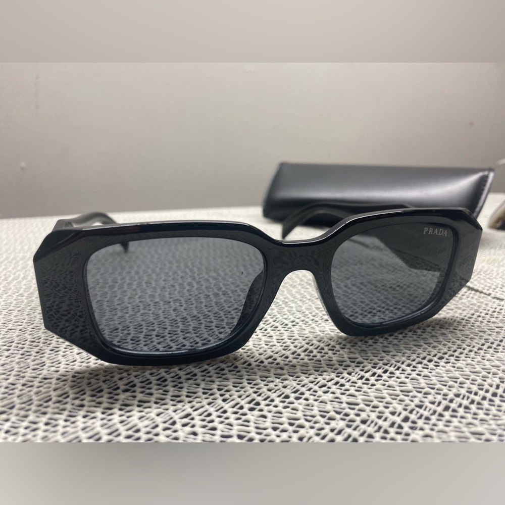 Prada PR 17WS Angular Black Sunglasses - Picture 8 of 15